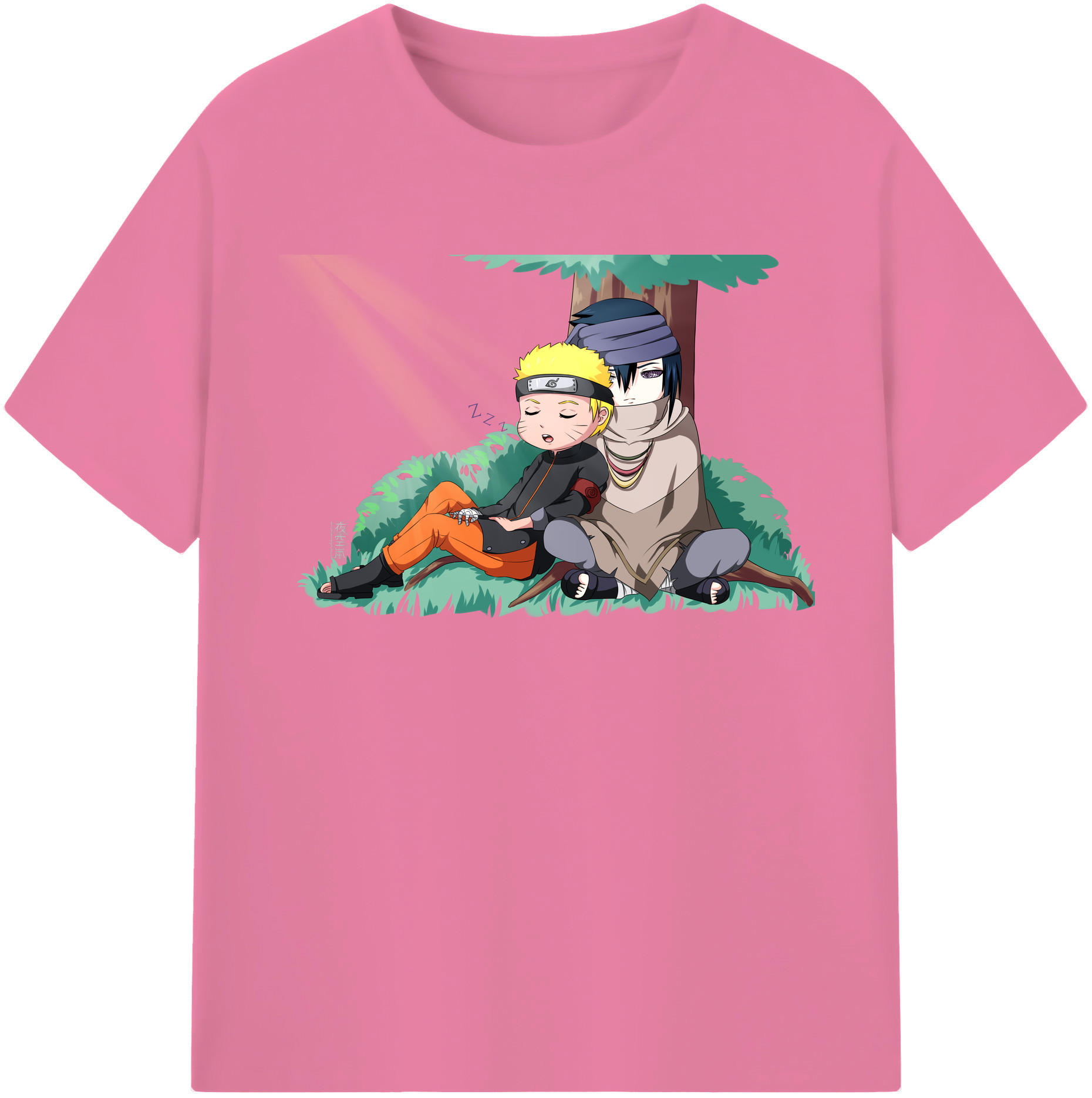 （画像用） NARUTO -ナルト- うずまき ナルト Uzumaki Naruto 綿100％半袖Tシャツ（フロントプリント）